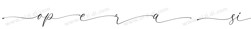 Opera Signature Scri字体转换